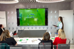 Александра Бульчук на республиканском этапе конкурса "Пресс-код"