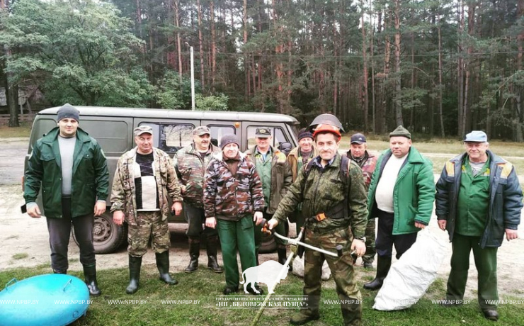В Беловежской пуще прошла акция "Чистый лес"