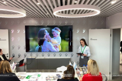 Александра Бульчук на республиканском этапе конкурса "Пресс-код"