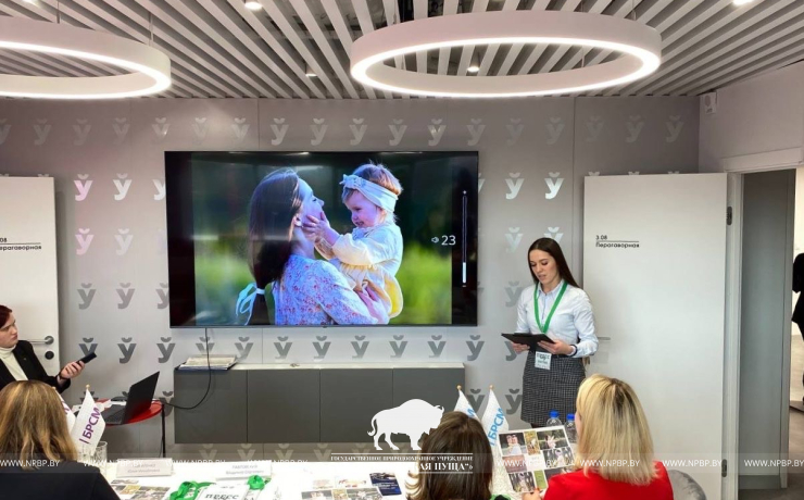 Александра Бульчук на республиканском этапе конкурса "Пресс-код"