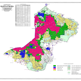 Карта функционального зонирования Беловежской пущи
