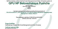 Annual audit of the FSC certification scheme
