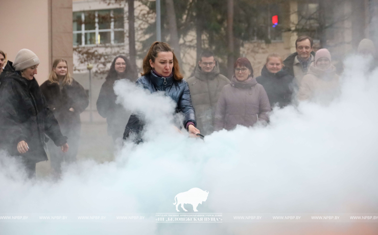 Занятие по использованию первичных средств пожаротушения