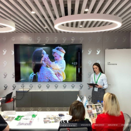 Александра Бульчук на республиканском этапе конкурса "Пресс-код"